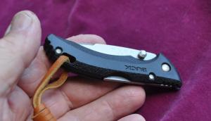 Buck 284 Bantam Top Lock Black Zytel Handles Mint Lanyard Hole Thumb Ridges Never Used
