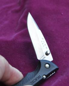 Buck 284 Bantam Top Lock Black Zytel Handles Mint Lanyard Hole Thumb Ridges Never Used