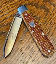 Great Eastern Cutlery #15125STL Tiioute Boy's Knife, Spearpoint Blade and Antique Autumn Jigged Bone