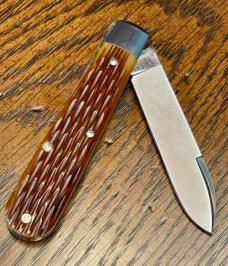 Great Eastern Cutlery #15125STL Tiioute Boy's Knife, Spearpoint Blade and Antique Autumn Jigged Bone