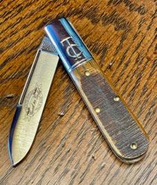 Great Eastern Cutlery Tidioute "TC" Barlow, Spearpoint blade, Rough Sawn Osage Orange Wood Covers