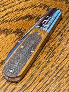 Great Eastern Cutlery Tidioute "TC" Barlow, Spearpoint blade, Rough Sawn Osage Orange Wood Covers