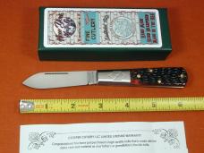 New York Knife Co Red Jigged Bone Barlow Knife By Cooper Cutlery Matteawan M1506-RJB USA Made 