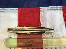 NKCA 1980 Rob Klaas, Kissing Crane Whittler Pocket Knife +Gnarly Stag Handles -NOS