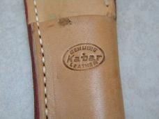 Kabar 1205 USA Stacked Leather Fixed Blade Sheath Knife