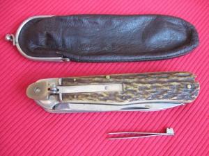 Rare Vintage German Multi-Blade LeverLock Switchblade Knife