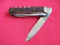 Rare Vintage German Multi-Blade LeverLock Switchblade Knife