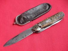 Rare Vintage German Multi-Blade LeverLock Switchblade Knife