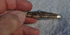 Camillus NY USA Straight 60s-70s Sword Brand Master Blade 2 5/8" Slant Bolsters 3 Bl Stockman Mint!