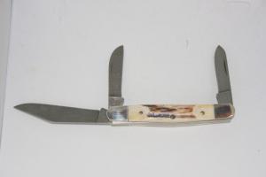 Parker Edwards Damascus three blade folding knife 