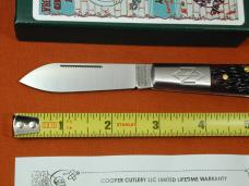 New York Knife Co Red Jigged Bone Barlow Knife By Cooper Cutlery Matteawan M1506-RJB USA Made 