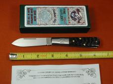 New York Knife Co Red Jigged Bone Barlow Knife By Cooper Cutlery Matteawan M1506-RJB USA Made 