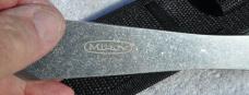 Mikov Czech Republic Throwing Knife 9" Mint just 4mms thick Stamped Mikov Sinced 1794 Original Scabb