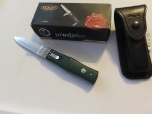 MIKOV CZECH PREDATOR LEVER AUTO WITH SHEATH GREEN NEW IN BOX 