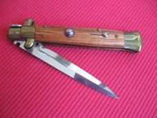 MEMORIAL DAY SALE!!! Older 9" TULIP WOOD Bayonet BLADE ITALIAN STILETTO Knife - NOS