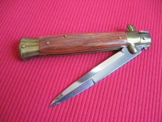 MEMORIAL DAY SALE!!! Older 9" TULIP WOOD Bayonet BLADE ITALIAN STILETTO Knife - NOS