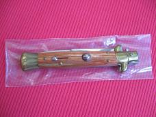 MEMORIAL DAY SALE!!! Older 9" TULIP WOOD Bayonet BLADE ITALIAN STILETTO Knife - NOS