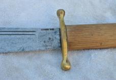 Case V44 Rehandled Round Guard Ends 9 1/4" Blade Sharpened 4 1/4" Oak Handle Honest Solid Blade