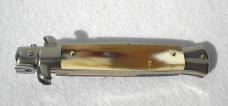 FRANK BELTRAME 9" BRAZILIAN HORN SCALES BAYONET BLADE ITALIAN STILETTO MANIAGO ITALY