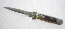 FRANK BELTRAME 9" BRAZILIAN HORN SCALES BAYONET BLADE ITALIAN STILETTO MANIAGO ITALY