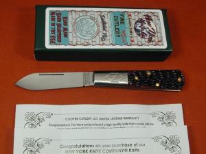 New York Knife Co Red Jigged Bone Barlow Knife By Cooper Cutlery Matteawan M1506-RJB USA Made 