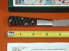 New York Knife Co Red Jigged Bone Barlow Knife By Cooper Cutlery Matteawan M1506-RJB USA Made 