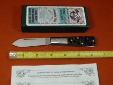 New York Knife Co Red Jigged Bone Barlow Knife By Cooper Cutlery Matteawan M1506-RJB USA Made 