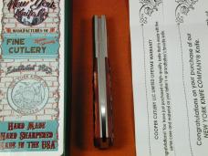 New York Knife Co Red Jigged Bone Barlow Knife By Cooper Cutlery Matteawan M1506-RJB USA Made 