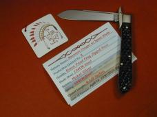 Tuna Valley Cutlery Green Toad Jigged Bone Mountain Cougar Swing Guard Knife 1 of 5 COA Made USA