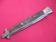 Ultra Rare PASCOTTO 62 cm. Button Open/Close STAG Stiletto Switchblade Knife