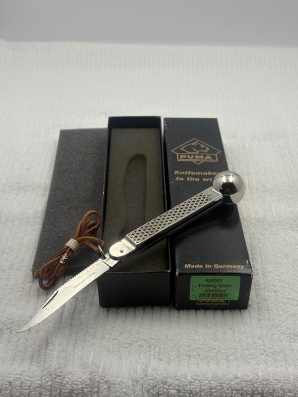 Puma Fishing Knife 400501 Stainless Made In Solingen Germany Puma Fishing Knife 400501 Stainless Made In Solingen Germany