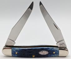 Case XX Muskrat w/ Collector Tin & Belt Buckle Blue Jigged Bone 70911