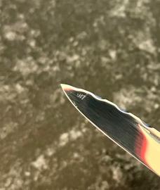 Beautiful Graham Clayton Digby's Kelham Island Large Stag Folding Knife, Sheffield England 