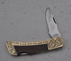 Gerber Presidential Mint Set Of Two Hand Engraved By Barbara Pierce In House Engraver 70s