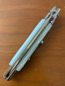 23CM/9INCH PEARLEX GIOVANNI BELTRAME FLAT BLADE STILETTO AUTOMATIC 