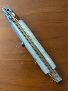 23CM/9INCH PEARLEX GIOVANNI BELTRAME FLAT BLADE STILETTO AUTOMATIC 