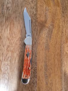 2008 Case xx mini copperlock, burnt salmon bone, pattern # 61749L ss