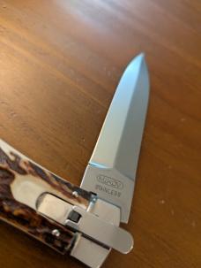 NIB STAG MIKOV PREDATOR DAGGER BLADE AUTOMATIC 