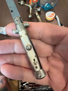 14cm Made Italy 6 Stamped Picklock Stiletto