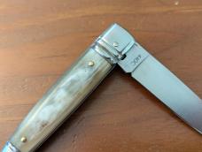 NIB AGA Campolin Old Style 21cm - 8" Birdbeak leverlock in Blonde Brazilian Horn 