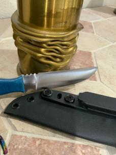 Hand Crafted File Knife w/Kydex Sheath and Lanyard Made in USA