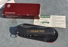 SAK Black Mint Original Box Papers And Cover Slide Lock 1 Blade Pick/Twez Cork 80s Ring Bail