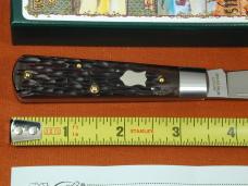 Beaver Falls Cutlery Co Brown Jigged Bone Jack Knife NIT Cooper Cutlery Made in USA BRJB