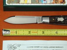 Beaver Falls Cutlery Co Brown Jigged Bone Jack Knife NIT Cooper Cutlery Made in USA BRJB