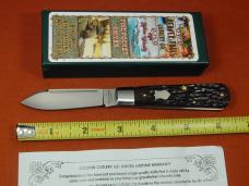 Beaver Falls Cutlery Co Brown Jigged Bone Jack Knife NIT Cooper Cutlery Made in USA BRJB
