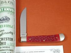 Weed & Co. 2025 Red Jigged Bone Wharncliffe Trapper Knife NIT from Cooper Cutlery USA W5119-RJB