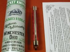 Weed & Co. 2025 Red Jigged Bone Wharncliffe Trapper Knife NIT from Cooper Cutlery USA W5119-RJB
