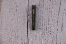 Honey Badger HB1310 Small Flipper Knife 2.81" Satin Leaf Blade, Green FRN Handles, Liner Lock