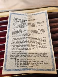 Set of 8 Case Steak Knives in original box with original paperwork 1950s(?)