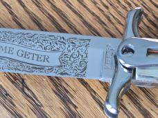Marbles 100th Anniv Folding Bowie w/ Rare SMKW "GAME GETER" Error Catalog Page